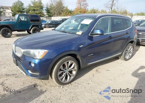 2017 BMW X3 xDrive28I из США, поврежденный, VIN 5UXWX9C35H0W68595